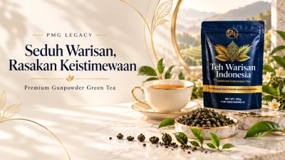 Teh Warisan Indonesia: Mengenal Premium Gunpowder Green Tea dengan Karakter yang Istimewa